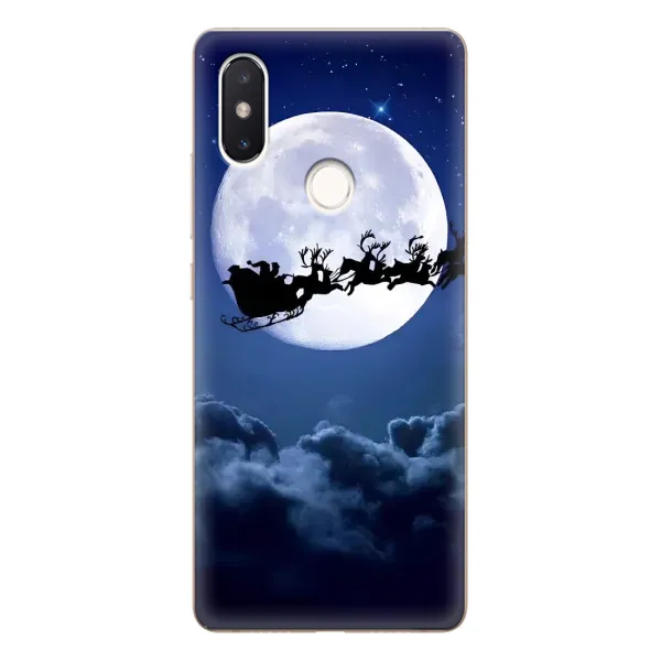 Чехол с принтом «Санта - луна» для Xiaomi Mi 8 SE