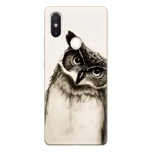 Чехол с птицами на Xiaomi Mi8 Special Edition (VPrint) (Сова)
