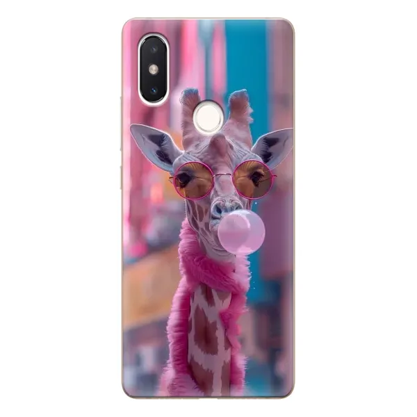 Чохол з принтом «Стильна жирафа» для Xiaomi Mi 8 SE