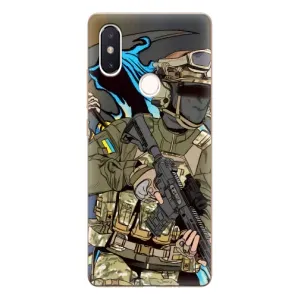Чехлы с картинкой ЗСУ для Xiaomi Mi8 Special Edition (AlphaPrint) (Воїн ЗСУ)