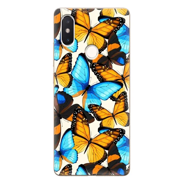 Чохол з принтом «Яскраві метелики» для Xiaomi Mi 8 SE