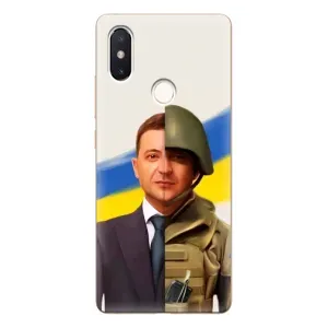 Чохол для Xiaomi Mi8 Special Edition (AlphaPrint - с принтом Зеленського) (Зеленский солдат)