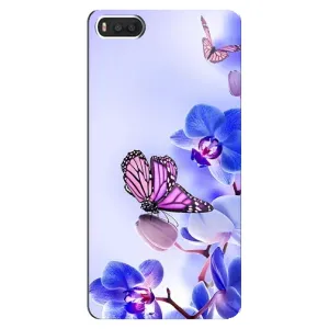 Чохли з квітами для Xiaomi Mi8 (VPrint) (Метелик на квітах)