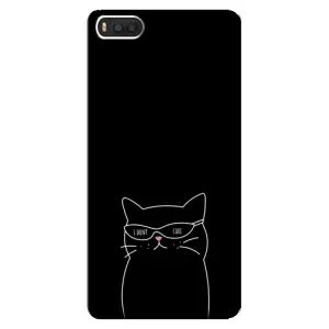 Чехол с рисунком кот на Xiaomi Mi8 (Равнодушный кот)