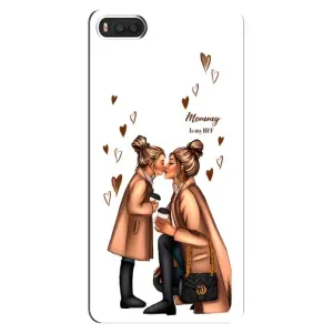 Чохол з друком для Xiaomi Mi8 - (Мама з дитинкою) (AlphaPrint) (Донька і мама)
