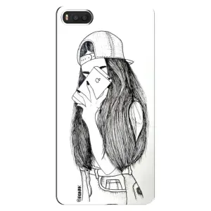Чохол з друком для Xiaomi Mi8 - (Мода) (AlphaPrint) (Фото дівчини)