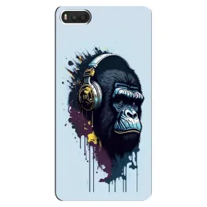 Чохол з Мавпами Xiaomi Mi8 - (AlphaPrint) (Горила в навушниках)