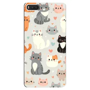 Чехол с рисунком кот на Xiaomi Mi8 (Коллаж котов)