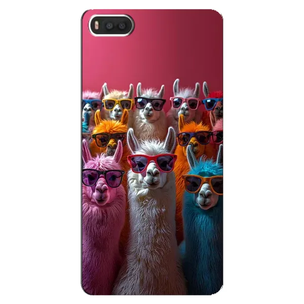 Чохол з принтом «Лами в окулярах» для Xiaomi Mi8