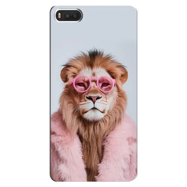 Чохол з принтом «Лев в окулярах» для Xiaomi Mi8