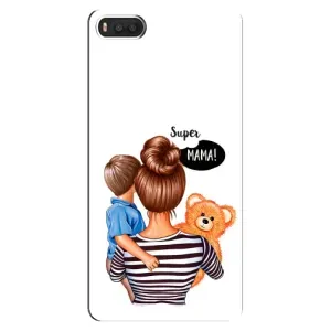 Чохол з друком для Xiaomi Mi8 - (Мама з дитинкою) (AlphaPrint) (Мама з синочком)