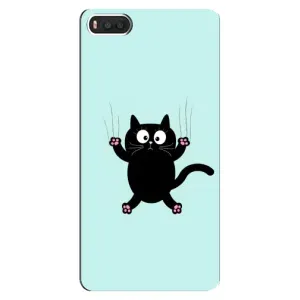 Чохол з принтом для Xiaomi Mi8 (AlphaPrint) Модні коти (Падаючий кіт)