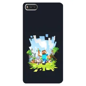 Чехол Майнкрафт на Xiaomi Mi8 (AlphaPrint) Minecraft (персонажи Minecraft)