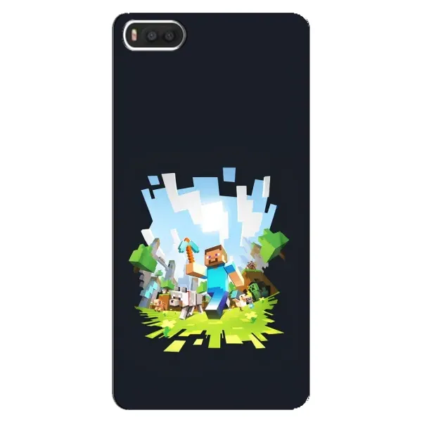 Чохол з принтом «персонажі Minecraft» для Xiaomi Mi8