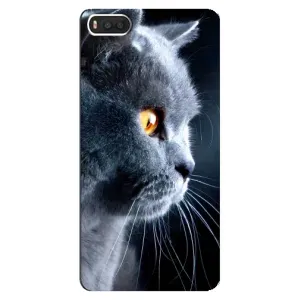 Чохли з Котиками для Xiaomi Mi8 (VPrint) (Сірий Кіт)