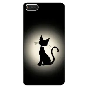 Чохол з принтом для Xiaomi Mi8 (AlphaPrint) Модні коти (Силует котика)