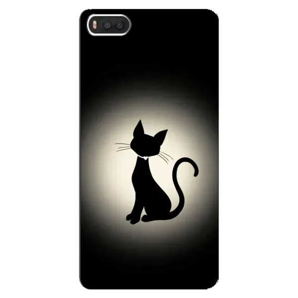 Чохол з принтом «Силует котика» для Xiaomi Mi8