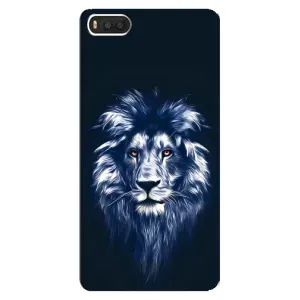 Чохол з картинкою ЛЕВ для Xiaomi Mi8 (VPrint) (Синій Лев)