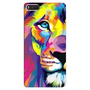 Чохол з картинкою ЛЕВ для Xiaomi Mi8 (VPrint) (Яскравий Лев)