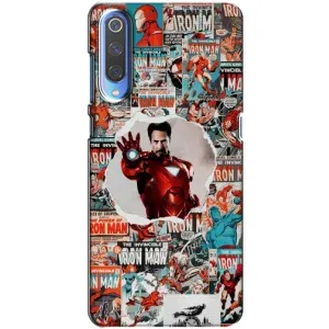 Чехлы с героями Марвел Xiaomi Mi 9 (VPrint) (Айронмен)