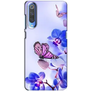 Чохли з квітами для Xiaomi Mi 9 (VPrint) (Метелик на квітах)