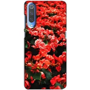 Чохли з квітами для Xiaomi Mi 9 (VPrint) (Квіти червоні)