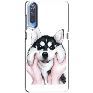 Чехлы с собаками для Xiaomi Mi 9 (VPrint) (Довольный Хаски)
