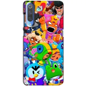 Чехлы Brawl Stars для Xiaomi Mi 9 (AlphaPrint) (Герои Бравл Старс)