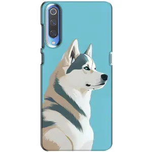Чехол с Хаски для Xiaomi Mi 9 - (AlphaPrint) (Хаски арт)
