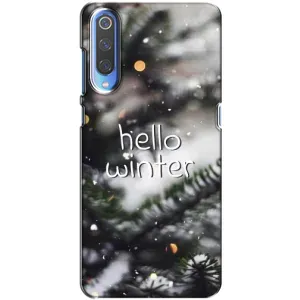 Новогодние, Праздничные Чехлы для Xiaomi Mi 9 - 2024 год (Hello winter)