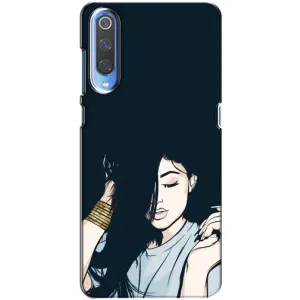 Чехол с печатью для Xiaomi Mi 9 - (Мода) (AlphaPrint) (Красивая девочка)