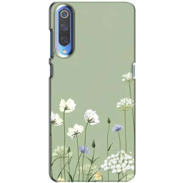 Чохол з принтом «Квіти на зеленому» для Xiaomi Mi 9 Чохол з принтом «Квіти на зеленому» для Xiaomi Mi 9