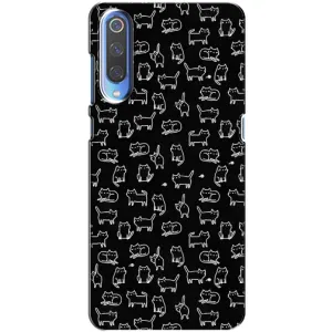 Чехол с принтом для Xiaomi Mi 9 (AlphaPrint) Модные коты (Меленькие котики)