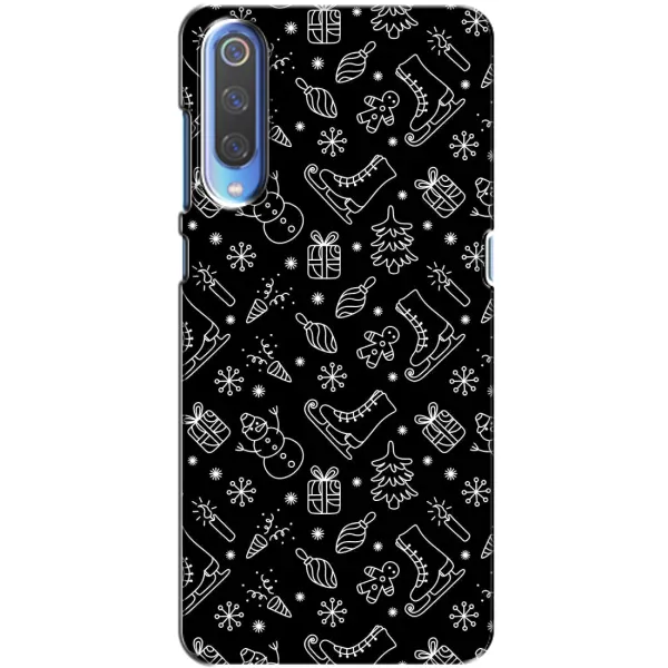 Чехол с принтом «Новогодний фон» для Xiaomi Mi 9