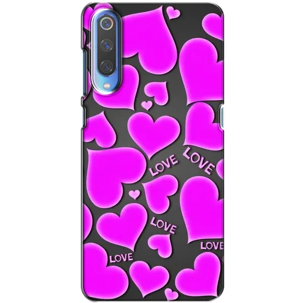 Чехол с принтом «Pink hearts» для Xiaomi Mi 9