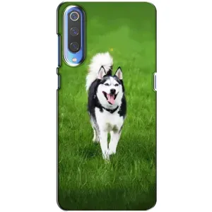 Чехол с Хаски для Xiaomi Mi 9 - (AlphaPrint) (Радостный Хаски)