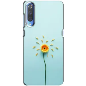 Чохли з квітами для Xiaomi Mi 9 (VPrint) (Жовта квітка)