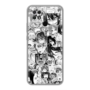 Чехлы Персонажи Аниме Наруто для Xiaomi POCO C40 (AlphaPrint) (Ahegao manga)
