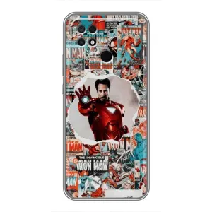 Чехлы с героями Марвел Xiaomi POCO C40 (VPrint) (Айронмен)