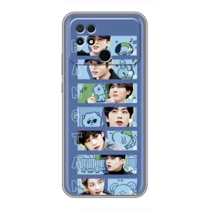 Чехлы BTS для Xiaomi POCO C40 (AlphaPrint) (Bangtan)
