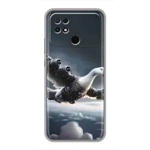 Чохол з мемом Тралалело тралала на Xiaomi POCO C40 (Бомбардіні гусіні)