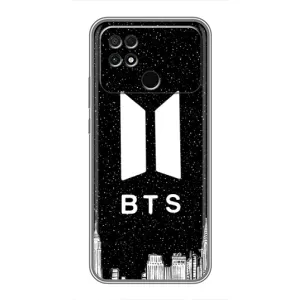 Чехлы BTS для Xiaomi POCO C40 (AlphaPrint) (БТС Лого)