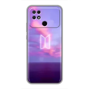 Чехлы BTS для Xiaomi POCO C40 (AlphaPrint) (BTS логотип)