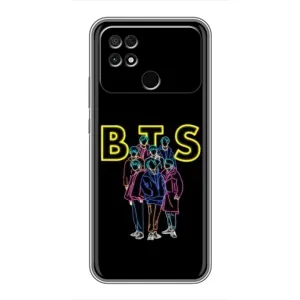Чехлы BTS для Xiaomi POCO C40 (AlphaPrint) (BTS стайл)