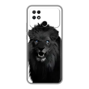 Чехлы с картинками животных Xiaomi POCO C40 (Черный ЛЕВ)