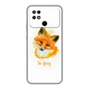 Чехлы с картинкой Лисички для Xiaomi POCO C40 (VPrint) (Девочка Лиса)