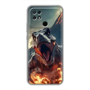 Чохол з картинкою 'Хижаки' для Xiaomi POCO C40 (Вогняний динозавр)