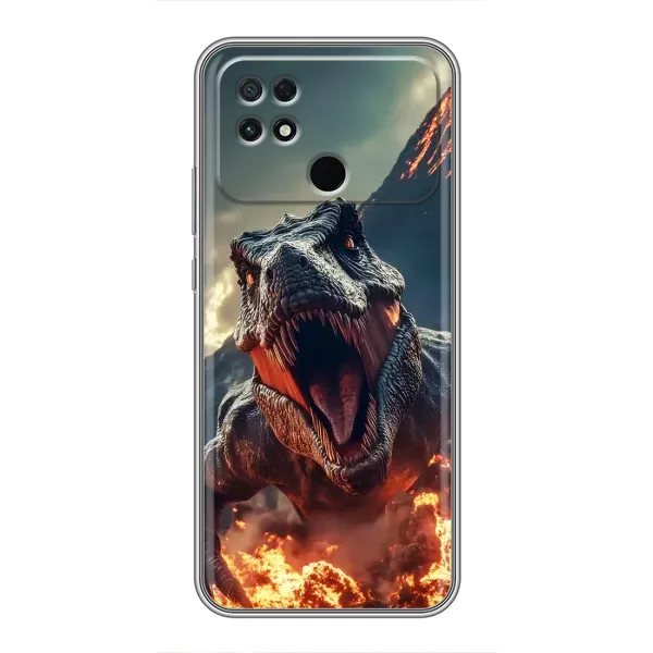 Чохол з принтом «Вогняний динозавр» для Xiaomi POCO C40