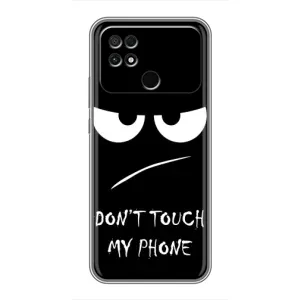 Чехол для Поко С40 - (AlphaPrint) с печатью (ТОП продаж) (Dont Touch)