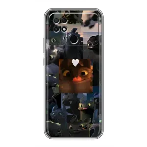 Чохол як приборкати дракона на Xiaomi POCO C40 (Дракон колаж)